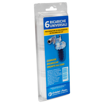Ricariche Polifosfato Polvere Anticalcare da 1/2" Ø4,1 x 7,3cm