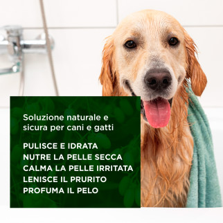 Bio Pet Shampoo Protettivo Olio di Neem Cani Gatti - Flacone da 250 ml