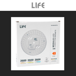Life Modulo LED CCT Circolare con Magneti 24W per Plafoniere