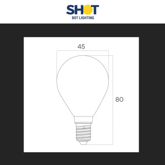 Acquista Bot Lighting Lampadina LED E14 6,5W MiniGlobo P45