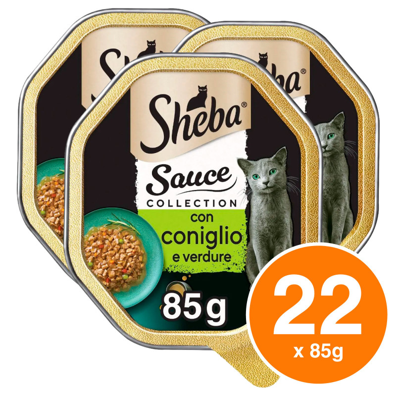 Cibo Umido per Gatti con Coniglio e Verdure Sheba 22x