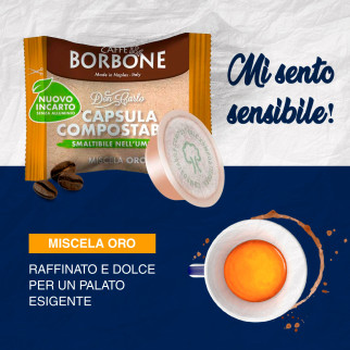 Acquista 50 Capsule Caffè Borbone Don Carlo Miscela Oro