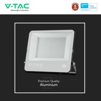 VT-44204 Faro LED 200W SMD Chip Samsung IP65 Colore Nero V-Tac