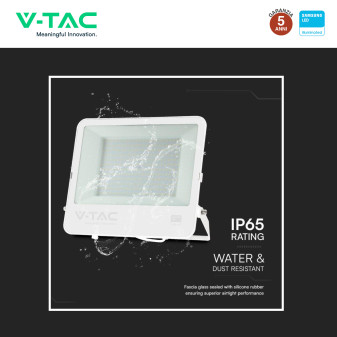 VT-44204 Faro LED 200W SMD Chip Samsung IP65 Colore Bianco V-Tac Pro