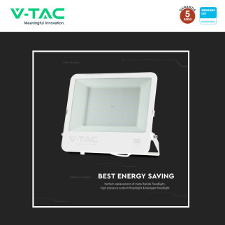 VT-44204 Faro LED 200W SMD Chip Samsung IP65 Colore Bianco V-Tac Pro