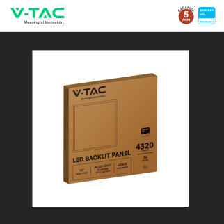 VT-61036 10 Pannelli LED Samsung SMD Quadrati 60x60 36W Incasso