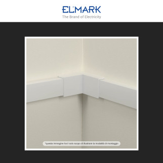 Elmark Angolo Interno per Canaline Passacavi 15x10mm
