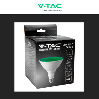 VT-1227 Lampada LED E27 17W PAR38 SMD Rossa Blu Verde