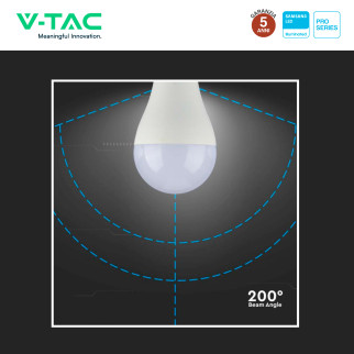 Lampadina LED E27 17W Goccia A65 SMD Chip Samsung V-Tac Pro