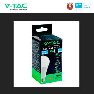 Lampadina LED E27 17W Goccia A65 SMD Chip Samsung V-Tac Pro