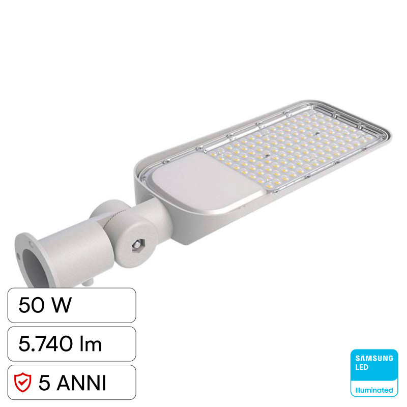 V-Tac VT-59ST Lampada Stradale LED Samsung SMD IP65 Grigio