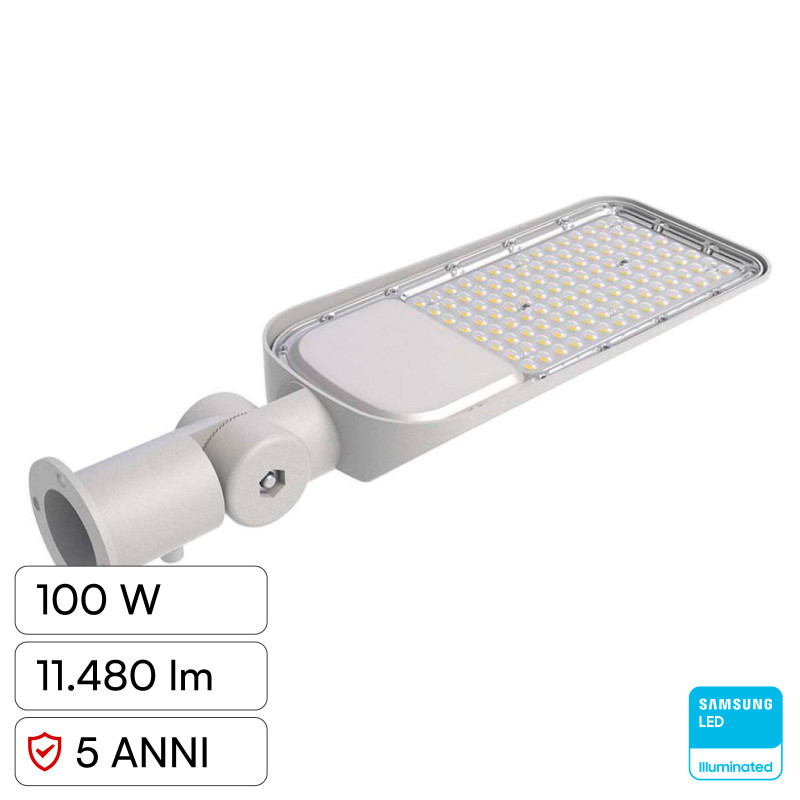 V-Tac VT-59ST Lampada Stradale LED Samsung SMD IP65 Grigio