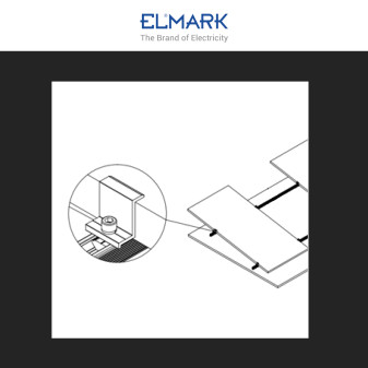 Elmark Morsetto Finale per Pannelli Solari Fotovoltaici 30mm