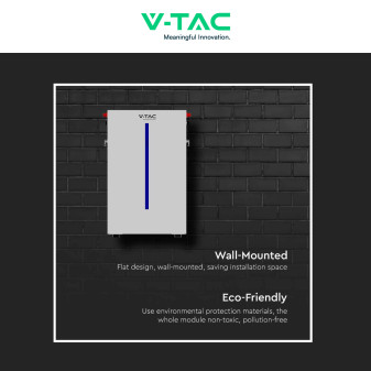 Accumulatore 6,14kWh LiFePO4 BMS Fotovoltaico CEI 0-21 V-Tac