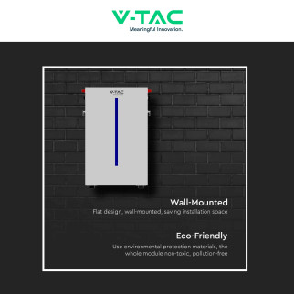 Accumulatore 6,14kWh LiFePO4 BMS Fotovoltaico CEI 0-21 V-Tac
