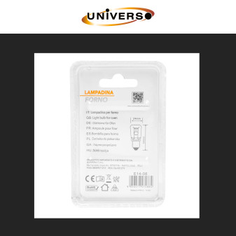 Universo Lampadina da Forno E14 25W Tubolare Incandescenza