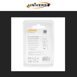 Universo Lampadina da Forno E14 25W Tubolare Incandescenza