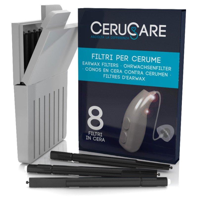 CeruCare Filtri per Apparecchi Acustici Confezione da 8 Filtri
