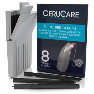 CeruCare Filtri per Apparecchi Acustici Confezione da 8 Filtri