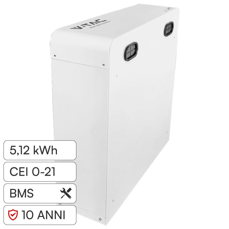VT48100E-P2 Accumulatore 5kWh Impianti Fotovoltaici V-Tac