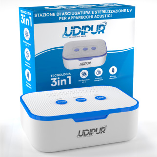 Udipur Stazione 3in1 Multifunzione per Apparecchi Acustici