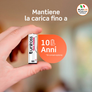 Uniross Max Power Alkaline LR6 Stilo AA 1,5V Pile Alcaline