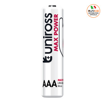 Uniross Max Power Alkaline LR03 Mini Stilo AAA 1,5V Pile Alcaline