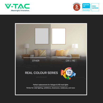 VT-433 Faretto LED da Binario 33W Track Light COB Chip Samsung V-Tac