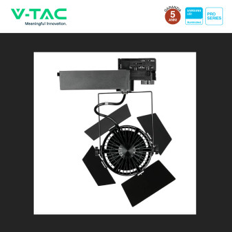 VT-433 Faretto LED da Binario 33W Track Light COB Chip Samsung V-Tac