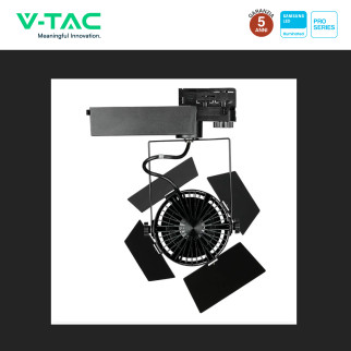 VT-433 Faretto LED da Binario 33W Track Light COB Chip Samsung V-Tac