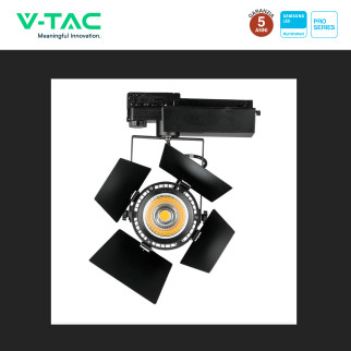 VT-433 Faretto LED da Binario 33W Track Light COB Chip Samsung V-Tac