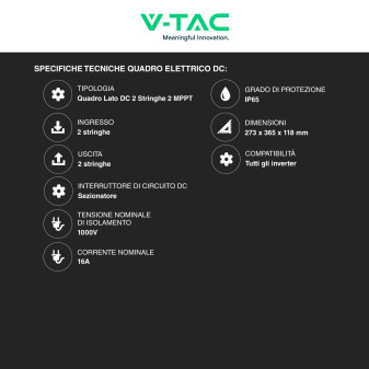 14 Pannelli Solari + Inverter Monofase 6kW + Accumulo + Quadri DC/AC