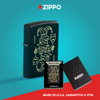 Accendino Zippo mod. 46290 Joker Card Design