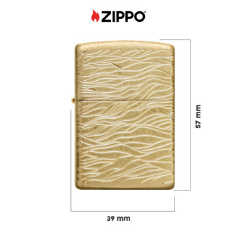 Accendino Zippo Armor mod. 46273 Wavy Pattern Design