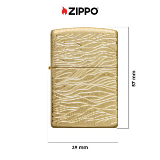 Accendino Zippo Armor mod. 46273 Wavy Pattern Design