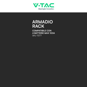 V-Tac Armadio Rack 4 Batterie Accumulo Fotovoltaico SKU 12304