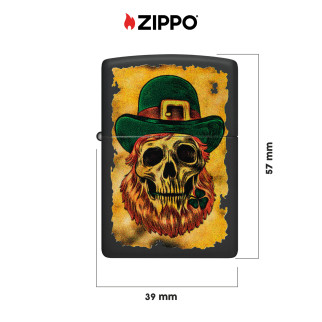 Accendino Zippo mod. 46244 Leprechaun Skull Design