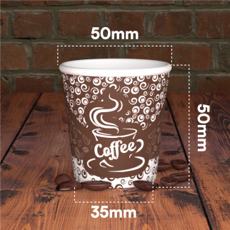 50 Bicchierini da Caffè in Carta Coffee Liberty da 65ml