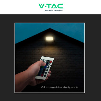 V-Tac Faro LED 50W RGB+W IP65 con Telecomando V-Tac