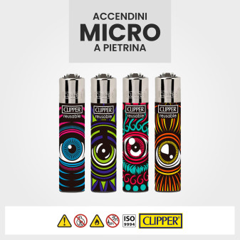 Clipper Micro Accendino A Pietrina I See You 4 Accendini