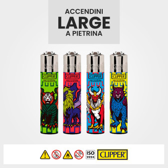 Espositore Clipper a Pietrina Random Creatures 192 Accendini