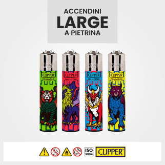 Espositore Clipper a Pietrina Random Creatures 192 Accendini