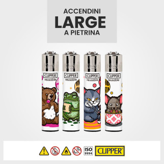 Espositore Clipper a Pietrina Random Creatures 192 Accendini