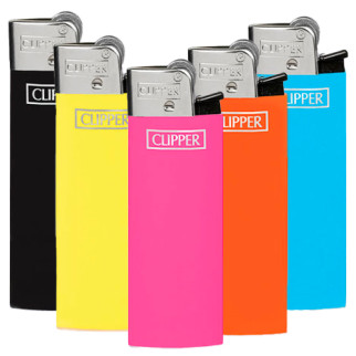 Clipper Micro Accendino A Pietrina Fluo Solid 5 Accendini