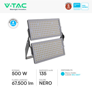 V-Tac Pro VT-48501 Faro LED SMD Samsung 500W - SKU 23617