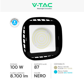 V-Tac VT-91101 Lampada Industriale 100W - SKU 10035 / 10040