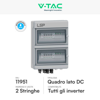 Kit 9 Pannelli Solari 410W + Inverter Monofase 3,6kW + Quadri DC/AC