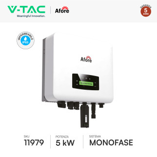 V-Tac Inverter Monofase On-Grid 5kW IP65 CEI 0-21