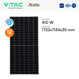 Kit 12 Pannelli Solari 410W + Inverter Monofase 3,6kW + Quadri DC/AC