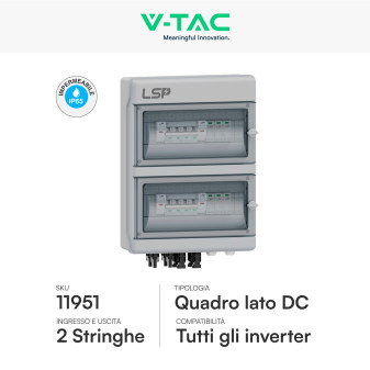 Kit 12 Pannelli Solari 410W + Inverter Monofase 3,6kW + Quadri DC/AC